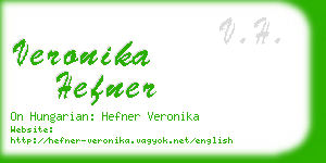 veronika hefner business card